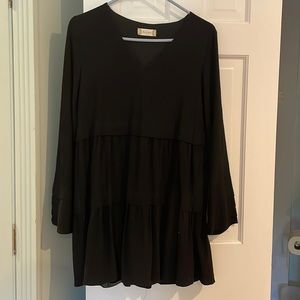 black long sleeve dress